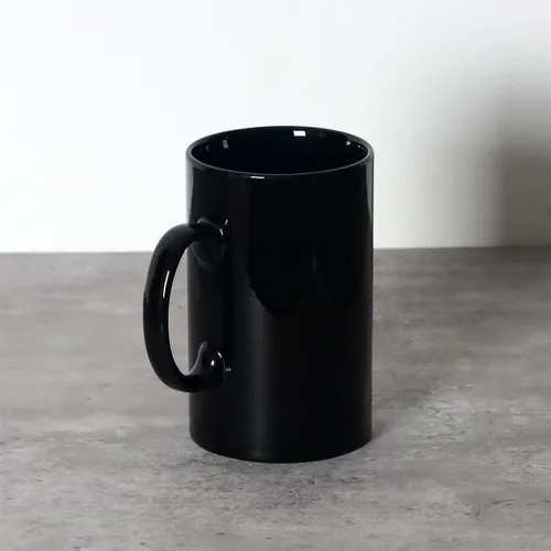 Miniatura 5 de Taza de café de cerámica extra grande de 28 onzas, M018, taza clásica de porcelana con asa para oficina y hogar, Boss Super grande, color negro