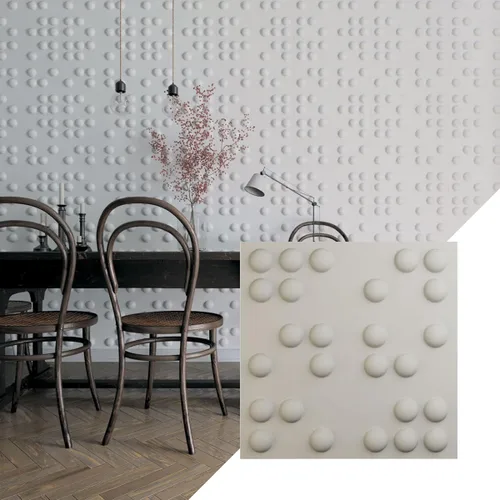Miniatura 11 de Ekena Millwork WP20X20EMWH 19 5/8 pulgadas de ancho x 19 5/8 pulgadas de alto Emery EnduraWall Decorativo 3D Panel de pared cubre 2.67 pies cuadrados