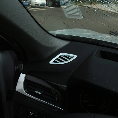 Miniatura 4 de YIWANG ABS cromo tablero aire acondicionado salida salida cubierta ajuste 2 piezas para BMW X1 F48 2016-2019, para BMW X2 F47 2018 2019 accesorios