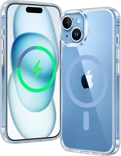 Miniatura 1328 de FNTCASE Funda para iPhone 13 Pro-Max: Fundas magnéticas transparentes compatibles con Magsafe Slim anti amarillamiento protección contra caídas