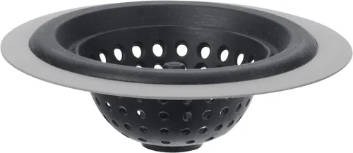 Miniatura 8 de OGGI Tapón de fregadero de silicona y metal, gran tapón para fregadero de cocina, tapón de drenaje de silicona, tapón de fregadero, borde de metal