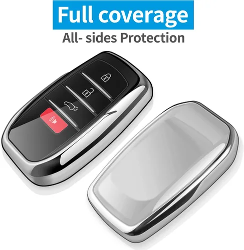 Miniatura 3 de Tukellen Funda suave para llavero Toyota para Camry 2025 Land Cruiser 2019-2025, Sienna Venza Hilux Fortuner 2021-2025 Highlander Tundra Corolla
