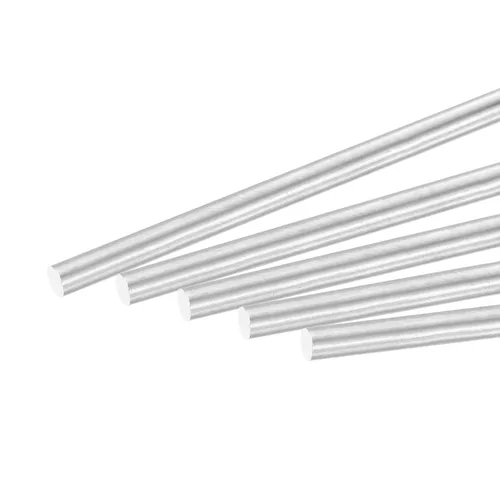 Miniatura 9 de MECCANIXITY Varilla redonda sólida de aluminio de 0.236 in de diámetro, 13.780 in de longitud, para manualidades, paquete de 2