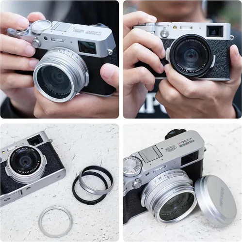 Miniatura 5 de Anillo adaptador de filtro de lente de metal de 1.929 in para cámara Fujifilm X100VI X100V X100F X100T X100S X100 X70 Instalación de cámara UV CPL