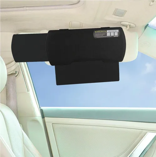 Miniatura 3 de Extensor de parasol para visera de automóvil, parasol antirreflejos para conductor o pasajero del asiento delantero, 1 pieza (negro)