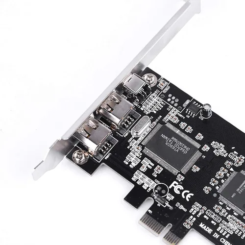 Miniatura 5 de Tarjeta de captura PCIe FireWire, 2.5Gbps 1394a IEEE 1394 tarjeta controladora con cable para PC de escritorio