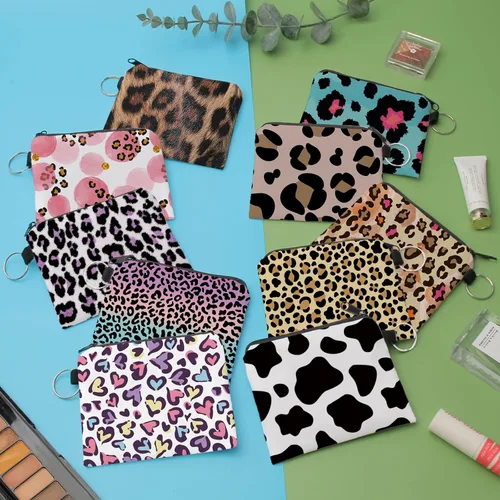 Miniatura 10 de Bolsa de maquillaje, bolsa de viaje, bolsa de cosméticos, organizador de artículos de tocador con cremallera pequeña para mujer, Paquete de 10