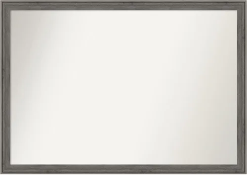 Miniatura 505 de Amanti Art Espejo personalizado, espejo de baño gris plomo a rayas, espejo de pared o espejo de tocador de baño sobre el fregadero