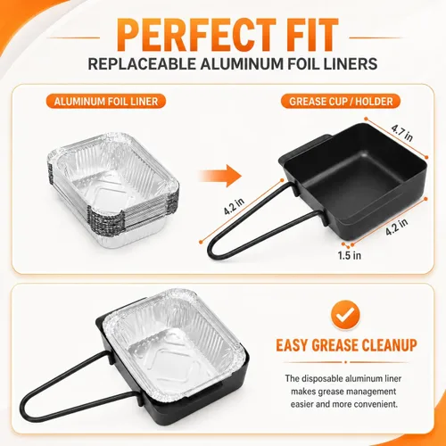Miniatura 2 de Bandeja de goteo para Home Depot Nexgrill 720-0830H 720-0830D 720-0896, bandeja de grasa para 720-0882A 720-0925P 720-0888S 720-0898, bandeja