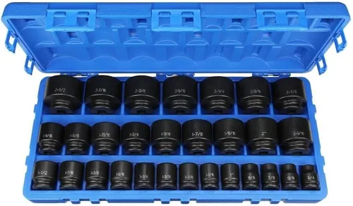 Miniatura 2 de Grey Pneumatic (8029) Juego de llaves de vaso maestro fraccionario de 29 piezas de 3/4-2-1/2