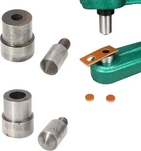 Troqueles perforadores para máquina BEAMNOVA con ojales de presión manual, 0.236 in 1/4 pulgadas y 0.394 in 3/8 pulgadas, cabeza puntiaguda (para