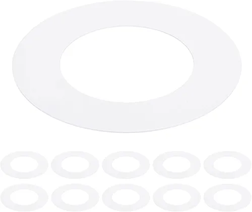 Miniatura 11 de Anillo de ajuste blanco para latas empotradas de 3 pulgadas para lámparas de techo, paquete de 4 unidades de 3.2 pulgadas de diámetro interior, 4.5
