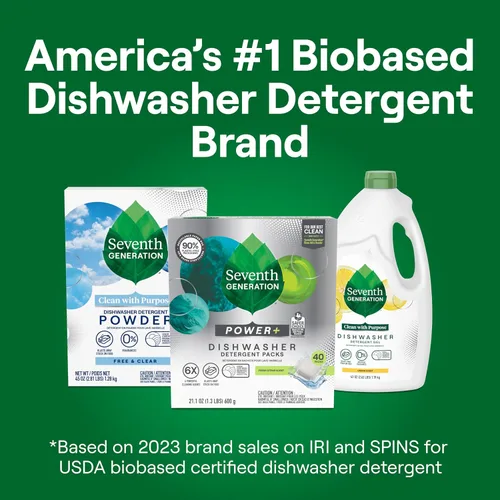 Miniatura 6 de Seventh Generation Power Plus Detergente automático para lavavajillas 15 unidades, 7.9 oz