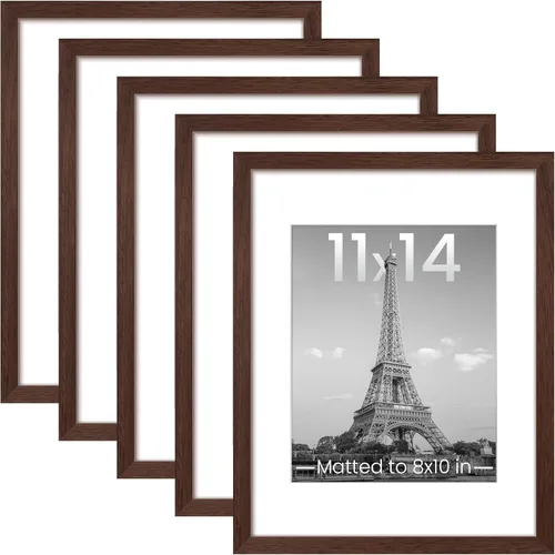 Miniatura 44 de upsimples - Portarretratos de 11 x 14 para galería de fotografías. Marcos para fotos de 8 x 10 pulgadas con paspartú o de 11 x 14 pulgadas sin Dorado