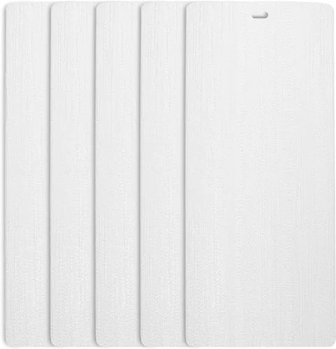 Miniatura 7 de DALIX Arctic Blue - Listones de textura vertical para ventana, 58.5, paquete de 5