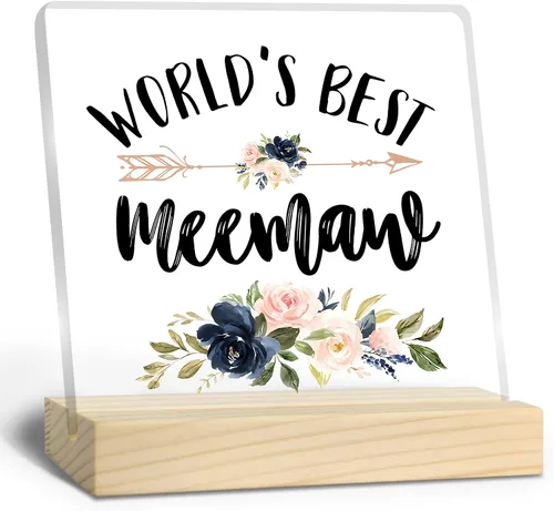 Miniatura 10 de Regalo de Grammy, regalos para abuela, placa acrílica del mejor Grammy del mundo, regalos para la mejor abuela, regalos de abuela para cumpleaños