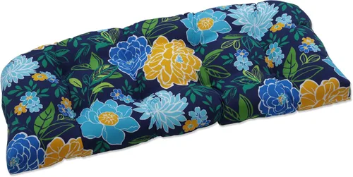 Miniatura 10 de Pillow Perfect Cojín floral para sofá de interior/exterior, acolchonado, resistente a la intemperie y a la decoloración, 19 x 44 pulgadas