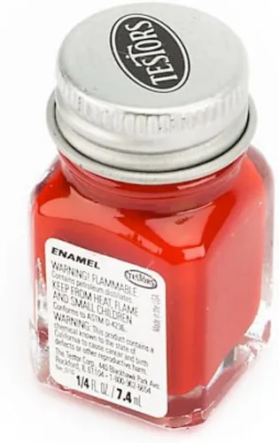 Testors Corp. TES1104TT - Esmalte de pintura de plástico, 1/4 onzas, color rojo oscuro