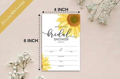 Miniatura 2 de Tarjetas de invitación para despedida de soltera con sobres, 4 x 6 pulgadas, multicolor, 25