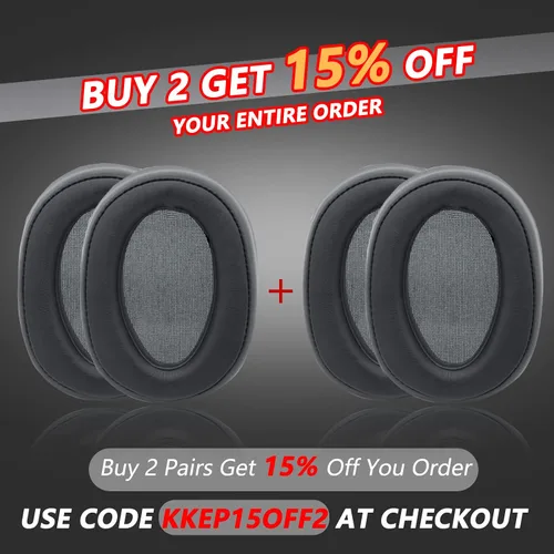 Miniatura 4 de Krone Kalpasmos Almohadillas de repuesto para auriculares Sony WH-H900N h.Ear on 2 y Sony MDR-100ABN, cojines de auriculares Sony compatibles