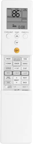 Miniatura 4 de ASHATA Control remoto de aire acondicionado compatible con Fuji AR REM1U, pantalla doble, diseño de carcasa deslizante, Fahrenheit y Celsius