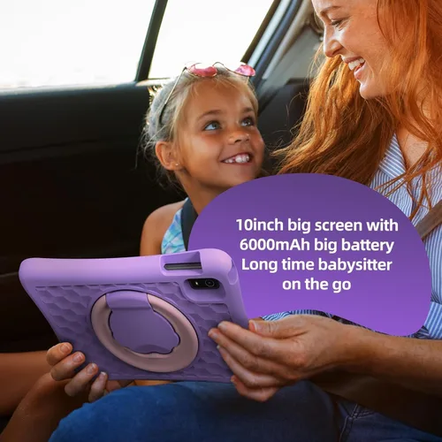 Miniatura 3 de plimpton Tablet infantil mejorada 2026, tableta Android 15 de 10 pulgadas para niños con funda incluida, Octa-Core, Google Kids Space, control