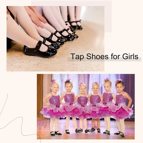 Miniatura 7 de Stelle Zapatos de baile de piel sintética para niñas y niños pequeños (niños pequeñosniños grandes)