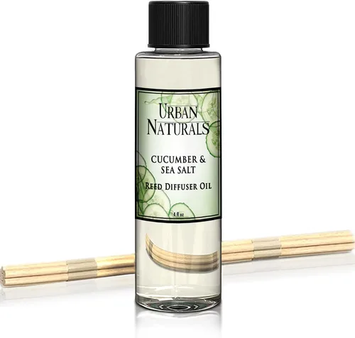 Miniatura 72 de Urban Naturals Recambio de aceite difusor de varillas ámbar y lavanda, lavanda relajante, ámbar cálido, aroma calmante para habitación, 4 onzas +