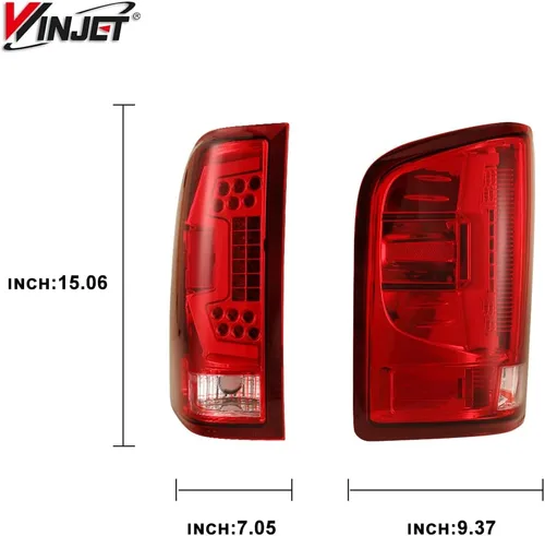 Miniatura 2 de Winjet Luces traseras LED para Chevrolet Silverado 1500 2500 3500 2010 2011 2012 2013 2014 Chevrolet Silverado 1500 2500 3500 3500] Tubo rojo