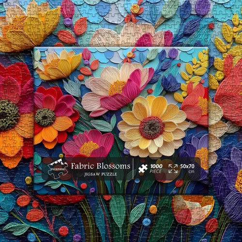 Miniatura 8 de Rompecabezas de flores coloridas para adultos, rompecabezas floral de plantas rellenas, arte de tela, rompecabezas de jardín de flores de primavera