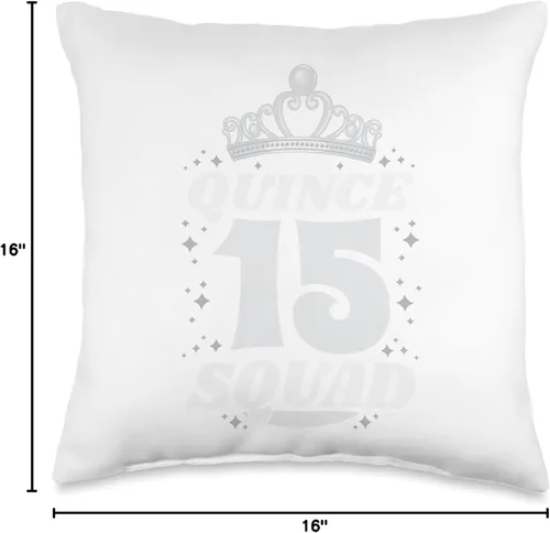 Miniatura 4 de Sweet 15 - Almohada mexicana para fiesta de cumpleaños de quinceañera, Quince 15