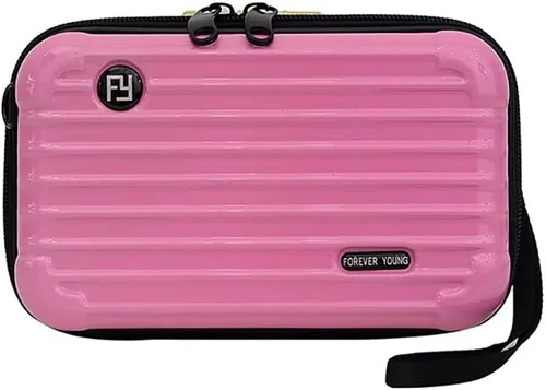Miniatura 10 de Maleta multifuncional de viaje de PVC rígido, bolsa de maquillaje y artículos de tocador portátil para mujer, bolsa cruzada de almacenamiento