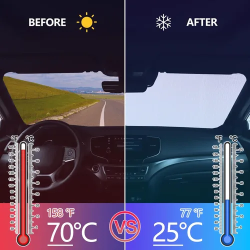 Miniatura 2 de Parasol para parabrisas para Honda Pilot 2016-2022/Ridgeline 2017-2025/Passport 2019-2025, parasol plegable para ventana delantera, protector solar