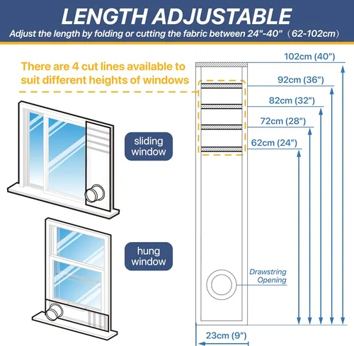Miniatura 4 de LOVIGA Kit de ventilación portátil de aire acondicionado para ventana, kit de sellado 100% portátil de ventana de CA, se adapta a mangueras de 5 y 6