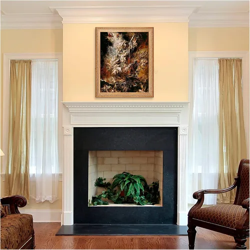 Miniatura 453 de A&T ARTWORK Campo de trigo con cipreses de Van Gogh Las reproducciones de arte clásico mundial, impresiones en lienzo giclée para decoración