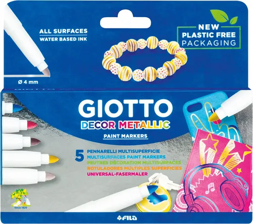 Miniatura 3 de ESTUCHE 5 ROTULADORES Giotto DECOR METAL SURTIDOS