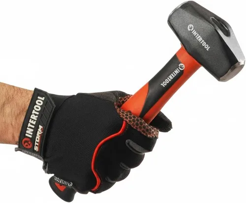 Miniatura 4 de INTERTOOL Martillo Club de 2 libras, mini martillo de perforación de trineo, martillo pequeño con acero resistente y mango de fibra de vidrio