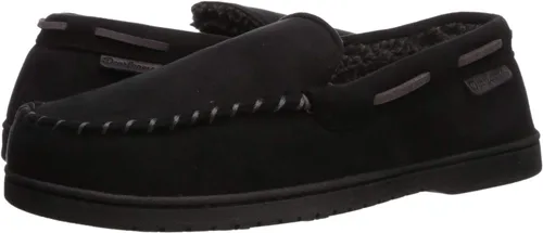 Miniatura 7 de Dearfoams Mocasines Keaton de espuma viscoelástica para hombre con anchos anchos