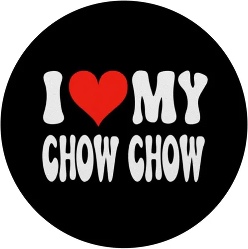 Miniatura 3 de I Love My Chow Chow - Perro - Corazón lindo y divertido PopSockets para mascotas intercambiables PopGrip