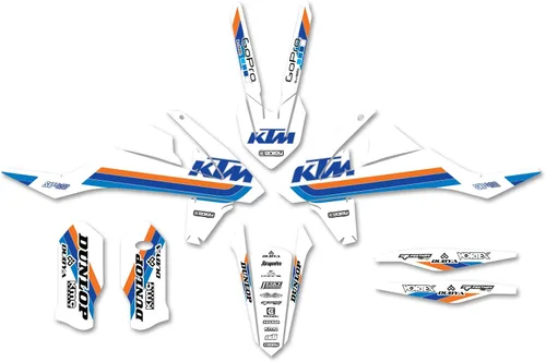 Miniatura 2 de Enjoy MFG Gráficos - Compatible con KTM 2016-2018 SX-SXF 125-450 ICON Motocross Graphics Dirt Bike Calcomanía gráfica