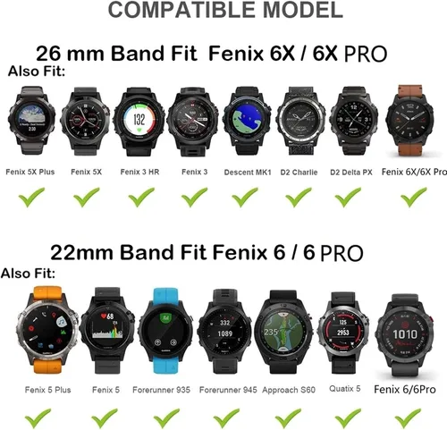 Miniatura 4 de Correa de reloj de liberación rápida pulsera de silicona para Garmin Fenix 5S 5X 5Plus 6S 6X 6 Pro oro rosa hebilla pulsera deportiva