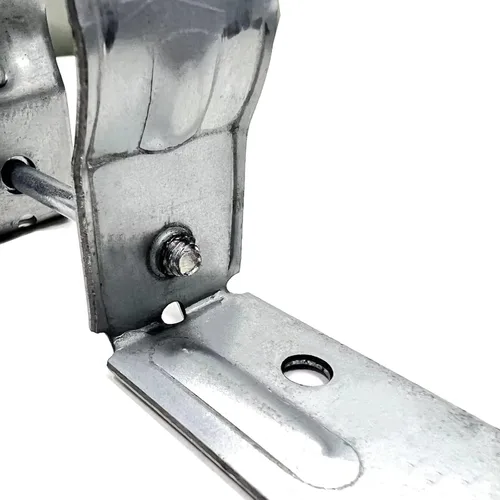 Miniatura 3 de Soportes de valla de 2-3/8 pulgadas (12 unidades), amarre de agarre de tubo galvanizado, soportes de acero a madera, soportes de metal para postes