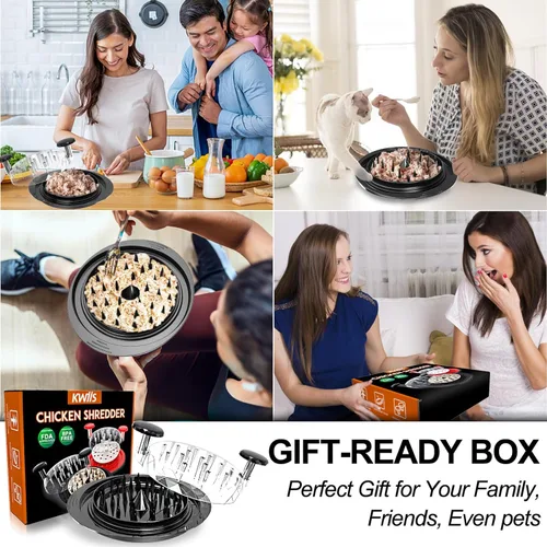 Miniatura 8 de Herramienta de trituración de pollo Twist, trituradora grande de pollo de 11" de servicio pesado, máquinas de molinillos de carne, libre de BPA