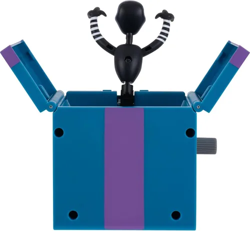Miniatura 6 de Jazwares Five Nights at Freddy's Puppet - Figura articulada de 5 pulgadas con función Jumpscare, ojos que brillan en la oscuridad y diorama óptico