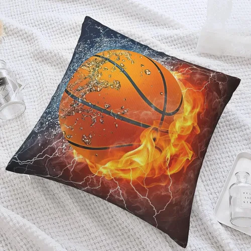 Miniatura 3 de Funda de cojín cuadrada de felpa corta súper suave para decoración del hogar, con cremallera invisible, 18 x 18 pulgadas, sin relleno, temática
