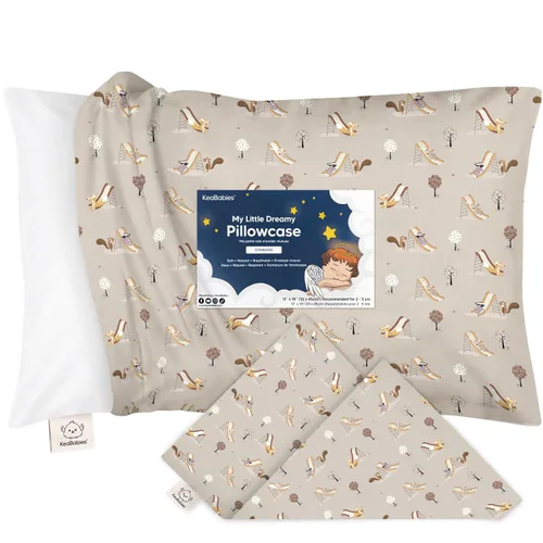 Miniatura 28 de KeaBabies Funda de almohada para niños pequeños de 13 x 18 pulgadas, funda de almohada de algodón orgánico para niños, niñas, funda de algodón suave