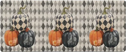 Tapete de baño con diseño floral de calabazas para bañera, antideslizante, de secado rápido y absorbente, de tierra de diatomeas, tapete para