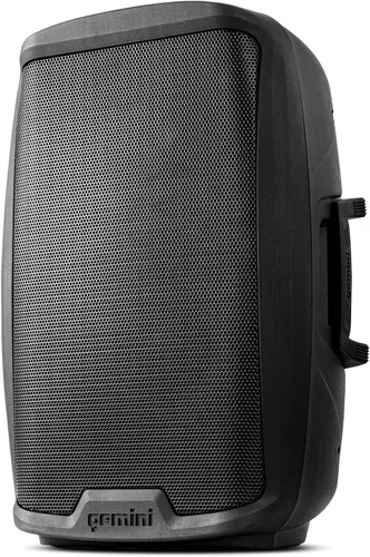 Miniatura 8 de Gemini - Altavoz PA alimentado de 500 W de 8 pulgadas, monitor de suelo activo ligero con ecualizador, entradas de micrófono/línea, gabinete
