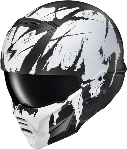 Miniatura 10 de ScorpionEXO Covert 2 Casco de Motocicleta de Cara Abierta 3/4 Modo Completo Listo para Bluetooth Bolsillos para Altavoces Cubierta Intercambiable