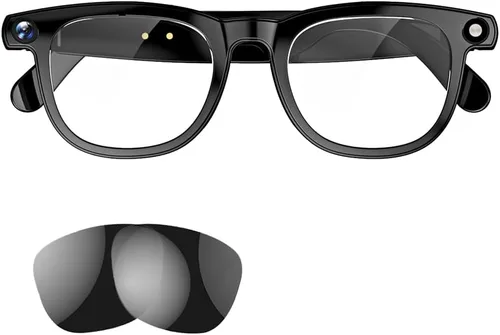 Miniatura 10 de Padmate Viewmate - Lentes inteligentes AI con cámara, grabación HD 1080P y control de voz, lentes de traducción Bluetooth con 164 idiomas